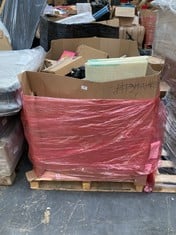 PALLET OF ASSORTED ITEMS TO INCLUDE KEPLIN 5 TIER SHOE RACK (LOCATION: SR40) (MUST REMOVE ALL ITEMS FROM SITE) (KERBSIDE PALLET DELIVERY)