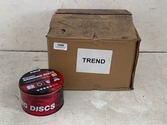 BOX OF 80 X TREND MASONRY GRINDING DISCS - SIZE 115X 6X 22.2MM (10 X IN EACH POT)