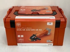 FEIN AKKU/CORDLESS CCG 18-115/125-10 AS ANGLE GRINDER 71220161 RRP- £240