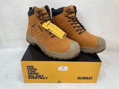 DEWALT STEEL TOE CAP AND PLATE MENTOR SAFETY BOOTS IN HONEY SIZE 9