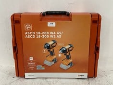 FEIN ASCD 18-200 W4 AS / ASCD 18-300 W2 AS CORDLESS IMPACT WRENCH / DRIVER - RRP £275