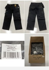 BOX OF ASSORTED SCRUFFS HARDWEAR WORKWEAR TROUSERS/SHORTS SIZE 38 TO INCLUDE PRO FLEX HOLSTER TROUSER GRAPHITE