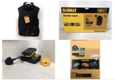 DEWALT HEATED GEAR MENS STRUCTURED SOFTSHELL HEATED JACKET IN BLACK SIZE MEDIUM - RRP £200