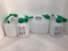 4 X STIHL PETROL CAN 5L CLEAR PLASTIC