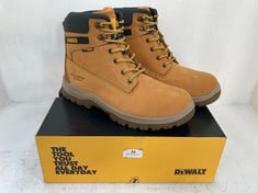 DEWALT STEEL TOE CAP AND PLATE TITANIUM SAFETY BOOTS IN BROWN SIZE 10