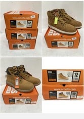 3 X ASSORTED SCRUFFS HARDWEAR SAFETY BOOTS TO INCLUDE NEVIS S1P SRA RATED SAFETY BOOTS TAN SIZE 12