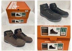 2 X SCRUFFS HARDWEAR SWITCHBACK 3 SAFETY BOOTS SIZE 11, 1 X BROWN, 1 X BLACK