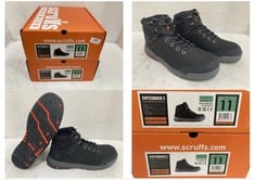 2 X SCRUFFS HARDWEAR SWITCHBACK 3 SAFETY BOOTS BLACK SIZE 11