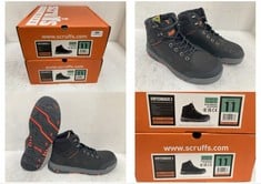 2 X SCRUFFS SWITCHBACK 3 SAFETY BOOTS BLACK SIZE 11