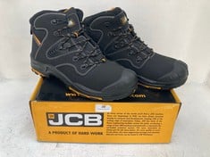 JCB COMPOSITE TOE BACKHOE/B SAFETY BOOTS IN BLACK WATER SIZE 9