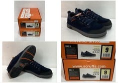 2 X SCRUFFS HARDWEAR HALO 3 SAFETY TRAINERS NAVY BLUE SIZE 9