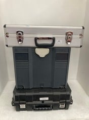 3 X ASSORTED TOOL CASES TO INCLUDE SPECTRUM QX MS5 CORE CASE STAINLESS STEEL CARRY CASE