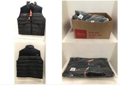 BOX OF ASSORTED THERMAL JACKETS SIZE XL TO INCLUDE SCRUFFS WORKER BODYWARMER IN BLACK