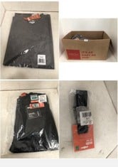 BOX OF ASSORTED WORK WEAR TO INCLUDE SCRUFFS WORKER T-SHIRT IN GRAPHITE SIZE MEDIUM