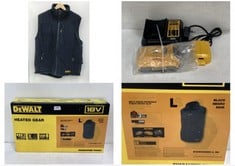 DEWALT HEATED GEAR MENS SHERPA REVERSIBLE FLEECE HEATED GILET BLACK SIZE LG RRP- £164