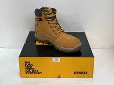 DEWALT INDUSTRIAL FOOTWEAR STEEL TOE STEEL PLATE BOOTS TITANIUM HONEY SIZE 8