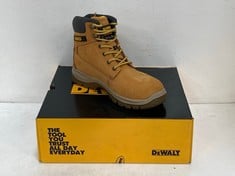 DEWALT INDUSTRIAL FOOTWEAR STEEL TOE STEEL PLATE BOOTS TITANIUM HONEY SIZE 8