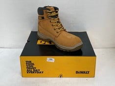 DEWALT INDUSTRIAL FOOTWEAR STEEL TOE STEEL PLATE BOOTS TITANIUM HONEY SIZE 8