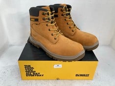 DEWALT STEEL TOE CAP AND PLATE TITANIUM SAFETY BOOTS IN HONEY SIZE 11