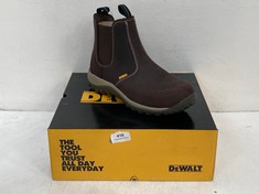 DEWALT INDUSTRIAL FOOTWEAR STEEL TOE STEEL PLATE BOOTS RADIAL BROWN SIZE 7