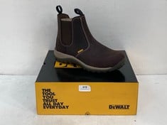 DEWALT INDUSTRIAL FOOTWEAR STEEL TOE STEEL PLATE BOOTS RADIAL BROWN SIZE 7