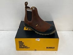 DEWALT INDUSTRIAL FOOTWEAR STEEL TOE STEEL PLATE BOOTS NITROGEN BISON BROWN SIZE 9