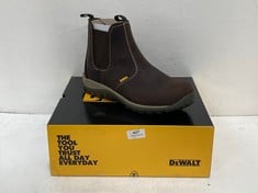 DEWALT INDUSTRIAL FOOTWEAR STEEL TOE STEEL PLATE BOOTS RADIAL BROWN SIZE 10