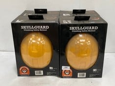 4 X SKULLGUARD CLIMBING SAFETY HELMET IN YELLOW