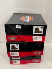 3 X DICKIES CLEVELAND STEEL TOE CAP BOOTS IN BROWN SIZE 11 - TOTAL LOT RRP £105