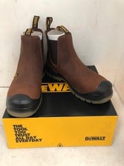 DEWALT INDUSTRIAL FOOTWEAR STEEL TOE STEEL PLATE BOOTS INTROGEN BISON BROWN SIZE 11