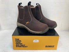 DEWALT STEEL TOE CAP AND PLATE RADIAL SAFETY BOOTS IN BROWN SIZE 7