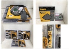 5 X ASSORTED BLADES / TOOLS 3 X DEWALT EXTREME MIXED DRILL AND BIT SET - MODEL NO. DT70758