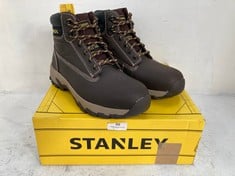 STANLEY STEEL TOE CAP TRADESMAN SAFETY BOOTS IN BROWN SIZE 7