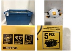 BOX OF DEWALT DISPOSABLE PARTICULATE RESPIRATORS - 5PCS