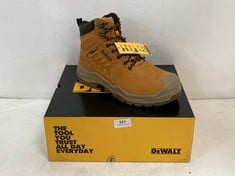 DEWALT STEEL TOE CAP AND PLATE MENTOR SAFETY BOOTS IN HONEY SIZE 7