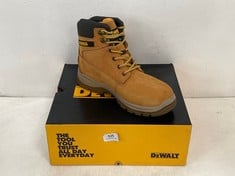 DEWALT STEEL TOE CAP AND PLATE TITANIUM SAFETY BOOTS IN HONEY SIZE 7