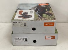 STIHL WORKER S3 SAFETY BOOTS 0088-489-0145 SIZE EU45 TO INCLUDE STIHL FUNCTION S2 SAFETY BOOTS 0088-532-0442 SIZE EU42