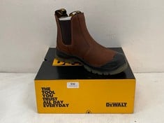 DEWALT STEEL TOE CAP AND PLATE NITROGEN SAFETY BOOTS IN BISON BROWN SIZE 7