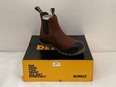 DEWALT STEEL TOE CAP AND PLATE NITROGEN SAFETY BOOTS IN BISON BROWN SIZE 7