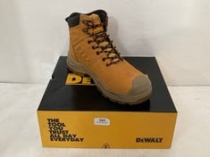 DEWALT STEEL TOE CAP AND PLATE MENTOR SAFETY BOOTS IN HONEY SIZE 8