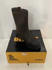 DEWALT COMPOSITE TOE AND PLATE MILLINGTON SAFETY BOOTS IN BROWN SIZE 8 - RRP £110