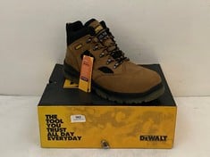 DEWALT STEEL TOE CAP AND PLATE CHALLENGER SAFETY BOOTS IN BROWN SIZE 12 - RRP £112