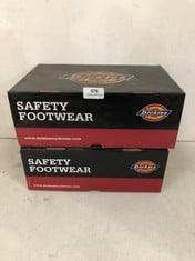 2 X DICKIES TIBER STEEL TOE CAP SAFETY TRAINERS IN BLACK SIZE 7 - TOTAL LOT RRP £114