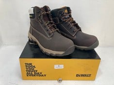 DEWALT NON METALLIC TOE AND PLATE HAMMER SAFETY BOOT IN BROWN SIZE 7