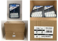 2 X BOXES OF 6 X AXUS DECOR PRO-FINISH 5PC ROLLER KIT