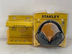 BOX OF ASSORTED STANLEY ITEMS TO INCLUDE STANLEY 2 PACK TWIN PACK T-SHIRT IN BLACK/CHARCOAL