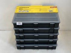 5 X STANLEY 53PCS CLASSIC 99" (COMPARTMENT ORGANISER 50 X HEAVY DUTY BLADES 2 X RETRACTABLE KNIVES)- TOTAL RRP £200 (18+ PROOF OF ID)