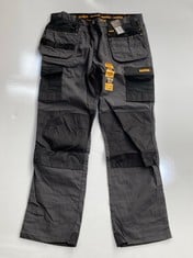 6 X DEWALT VANCOUVER TROUSER IN GREY/BLACK IN SIZE W 40" L 33"