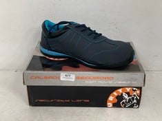 SECURITY LINE LADIES CARDINAL 4205 SAFETY TRAINERS IN BLUE/BLACK- SIZE UK 8