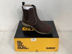 DEWALT RADIAL BROWN STEEL TOE SAFETY BOOTS- SIZE UK 9- RRP £70